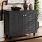 Baxton Studio Winda Dark Gray 2-Door Wooden Entryway Shoe Storage Cabinet 152-9165 - alternate 7
